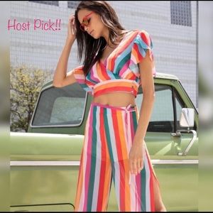 Multicolored Chiffon Pants - HOST PICK